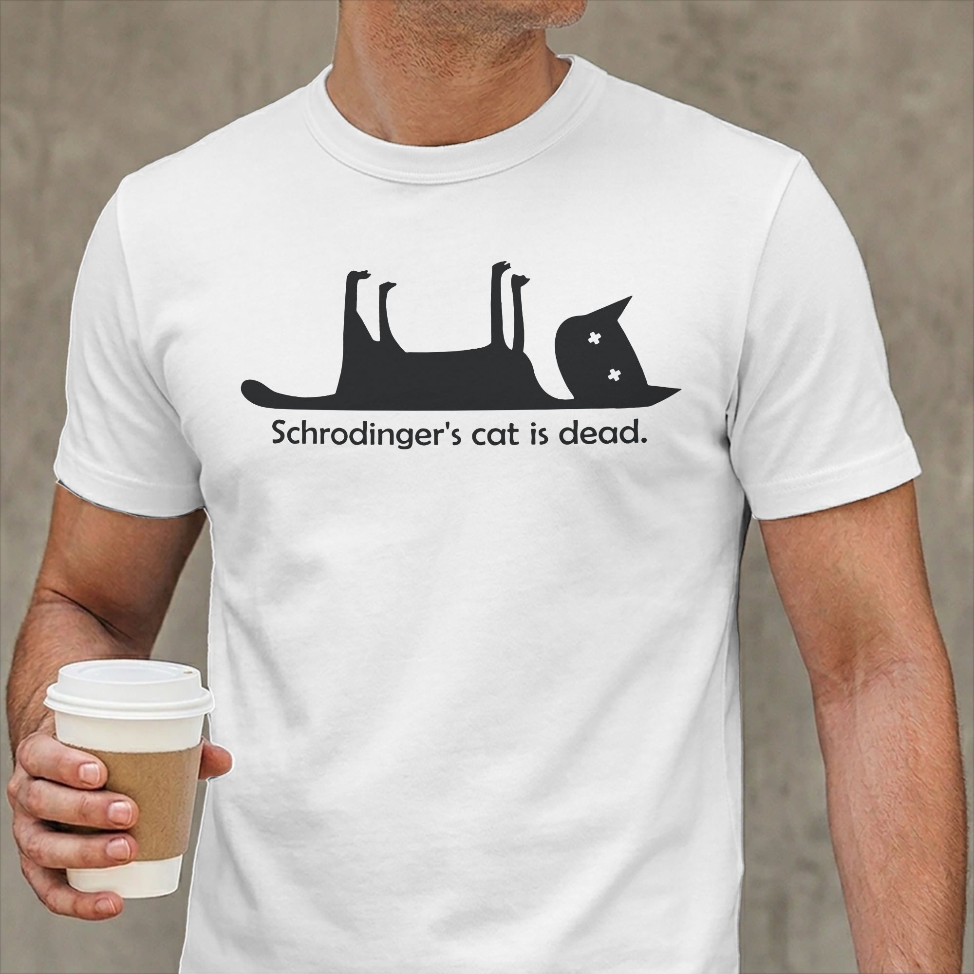 Summer Clothing Ideas - Schrodinger's Cat is Dead T-shirt voor