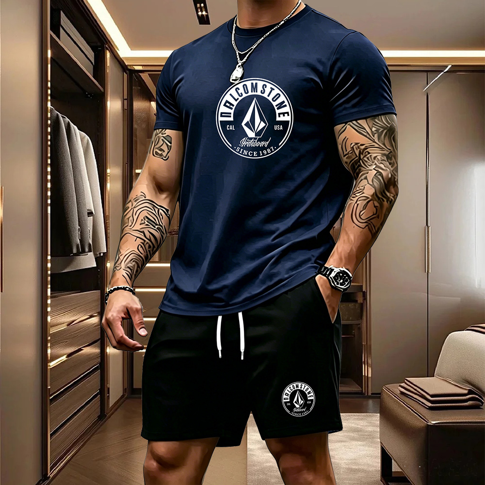 Summer Clothing Haul - Casual sportkleding voor heren, 2-delige set,