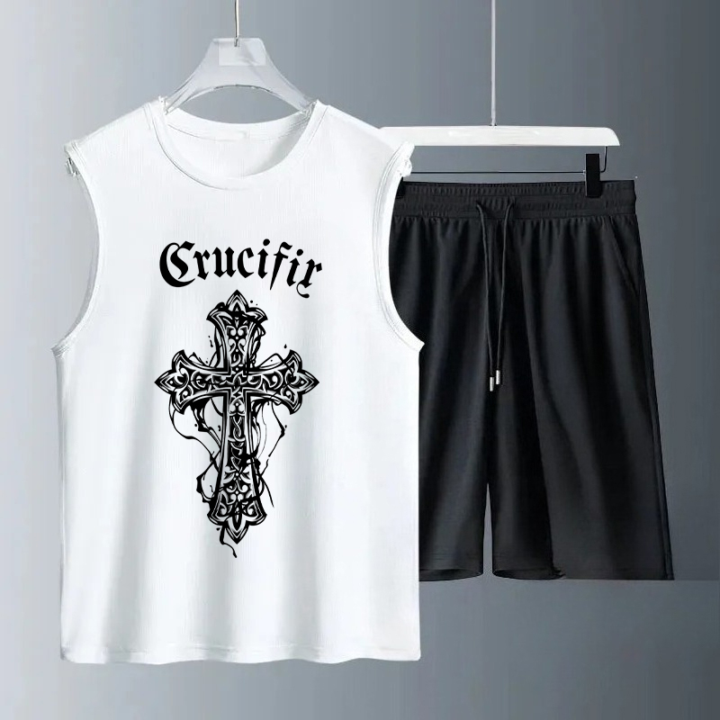 Summer Clothing Men - Herenshirtjesets 2026 Zomer Snel drogende sportpakken