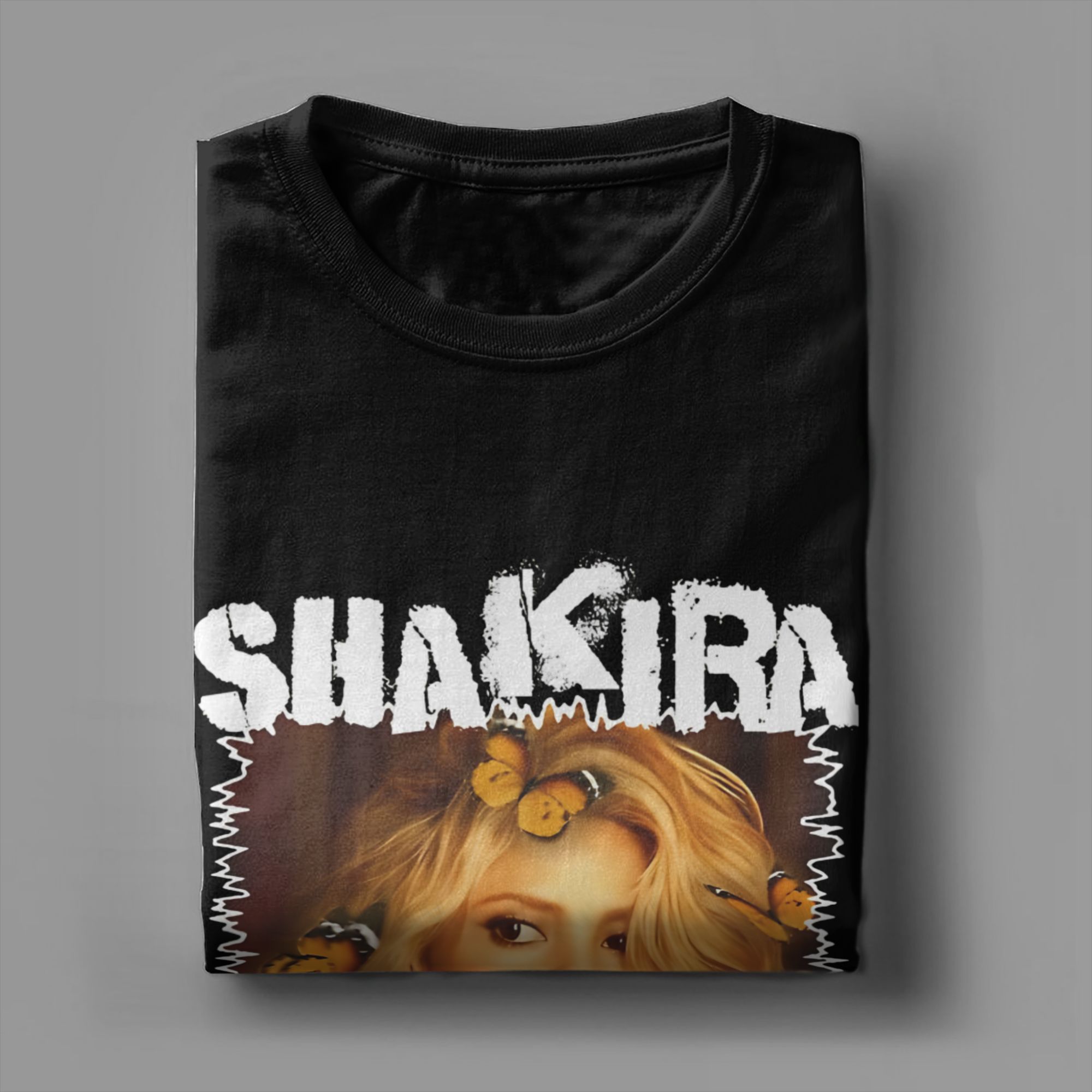 Summer Clothing Ideas - Mannen Vrouwen T-shirt Grunge Ingelijste Shakira