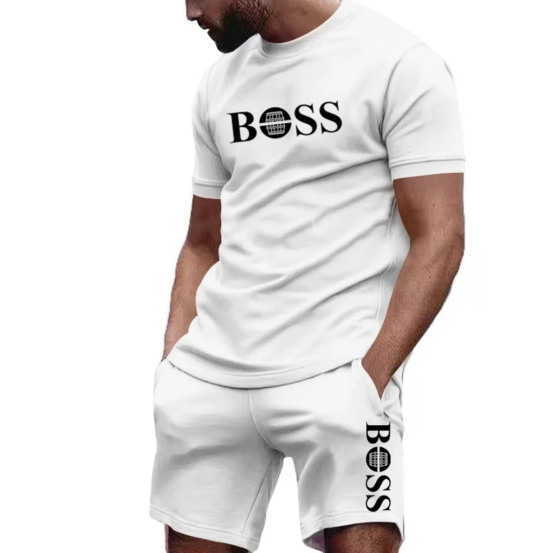 Summer Clothing Haul - Herensportkledingset met korte mouwen, T-shirt en