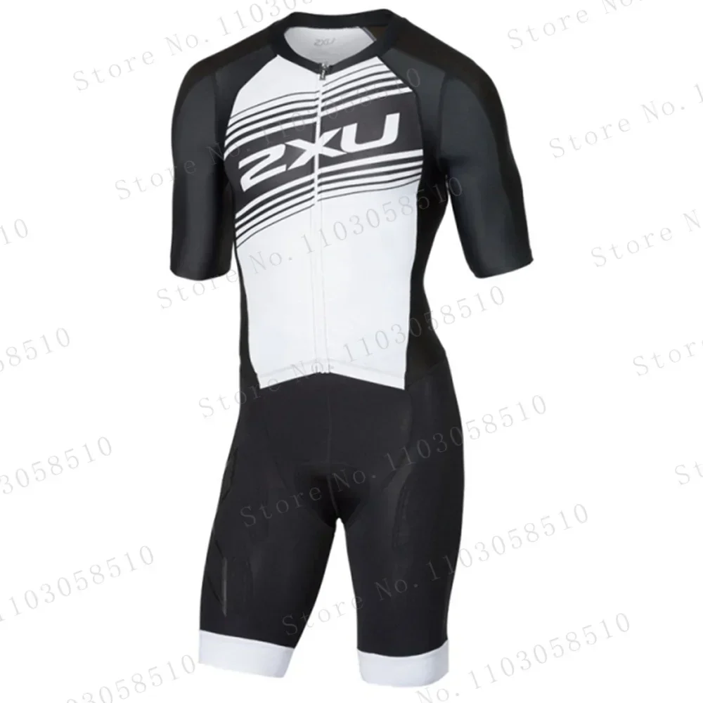 Summer De Clothing - zxuful Zwart Wit Triathlon Pak heren