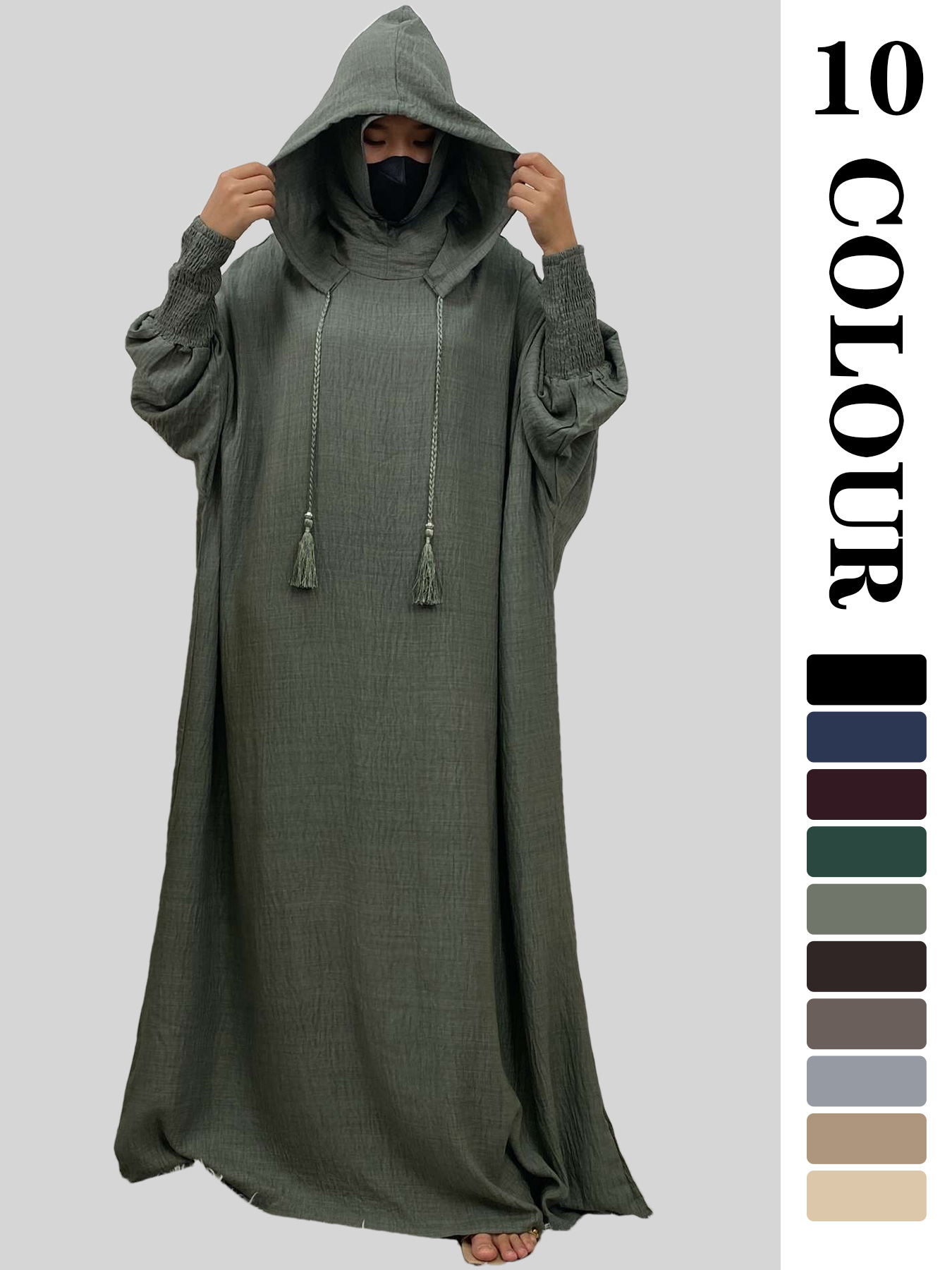 Summer Clothing Colors - Vrouwen 12 Kleuren Abaya Moslim Ramadan