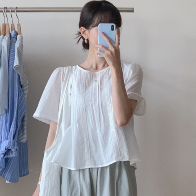 Zoete stijl blouse met kanten  - Summer Clothing For Teens recensie en prijs