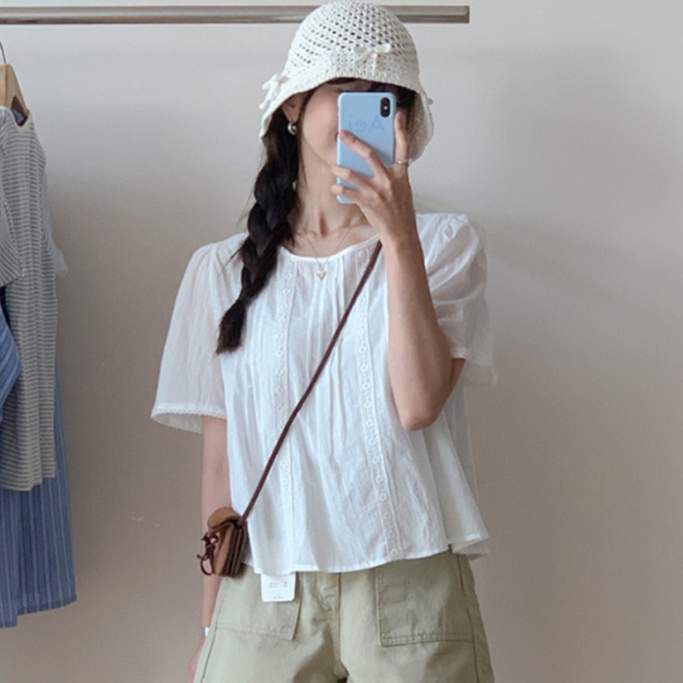 Zoete stijl blouse met kanten  - Summer Clothing For Teens recensie en prijs