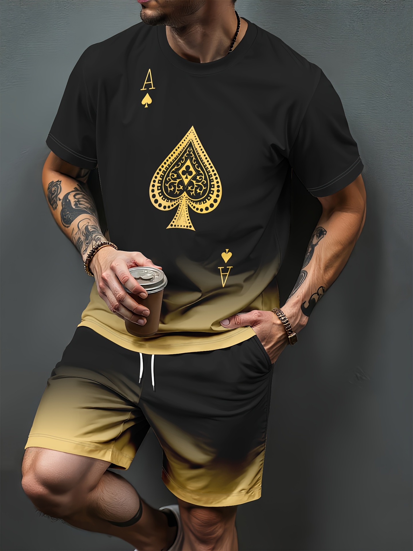 Gradiënt Letter Patroon 3D Pri - Summer Clothing Clearance recensie en prijs