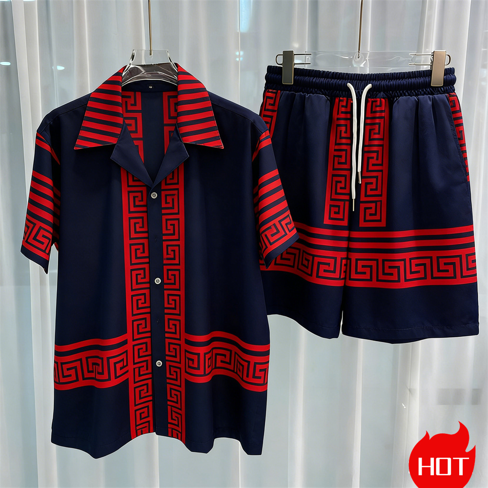 Digitaal geprinte heren set mo - Summer Clothing Haul recensie en prijs