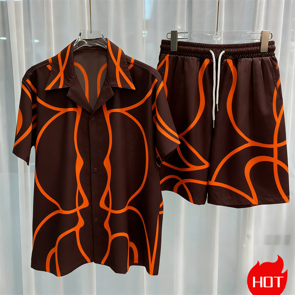 Digitaal geprinte heren set mo - Summer Clothing Haul recensie en prijs