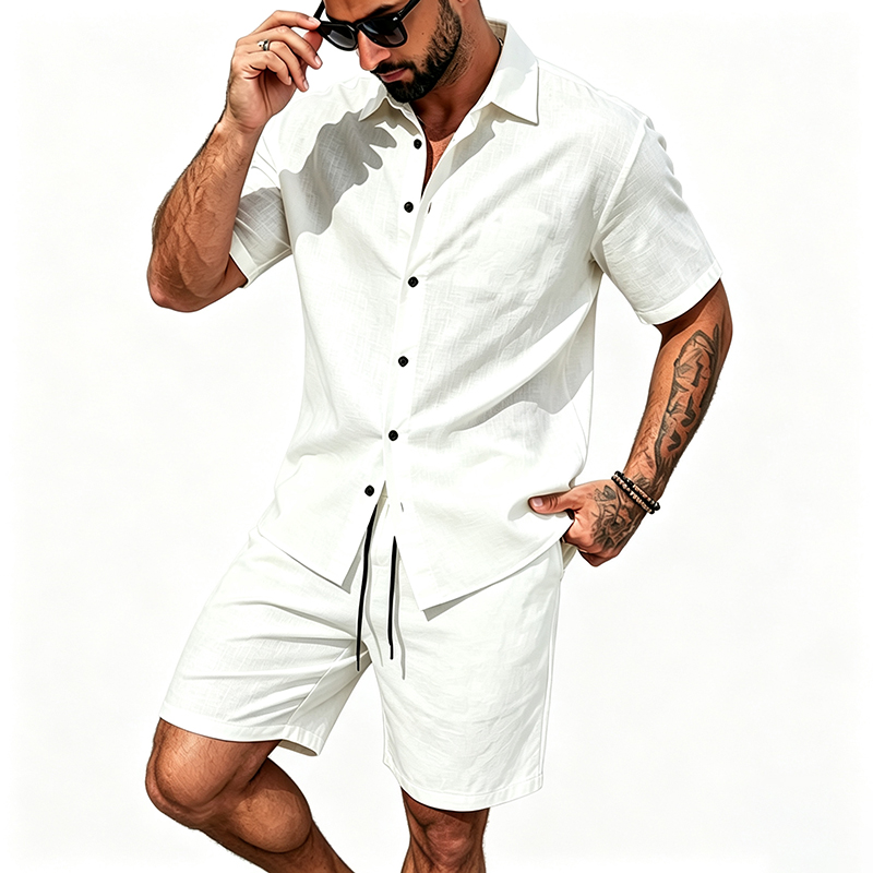 Heren linnen tweedelige outfit - Summer Clothing Haul recensie en prijs