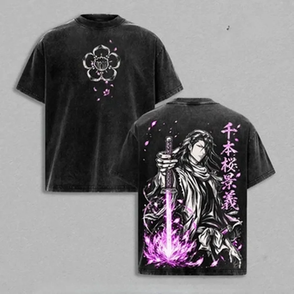 Kuchiki Byakuya BLEACH T-shirt - Vintage Summer Clothing Men recensie en prijs