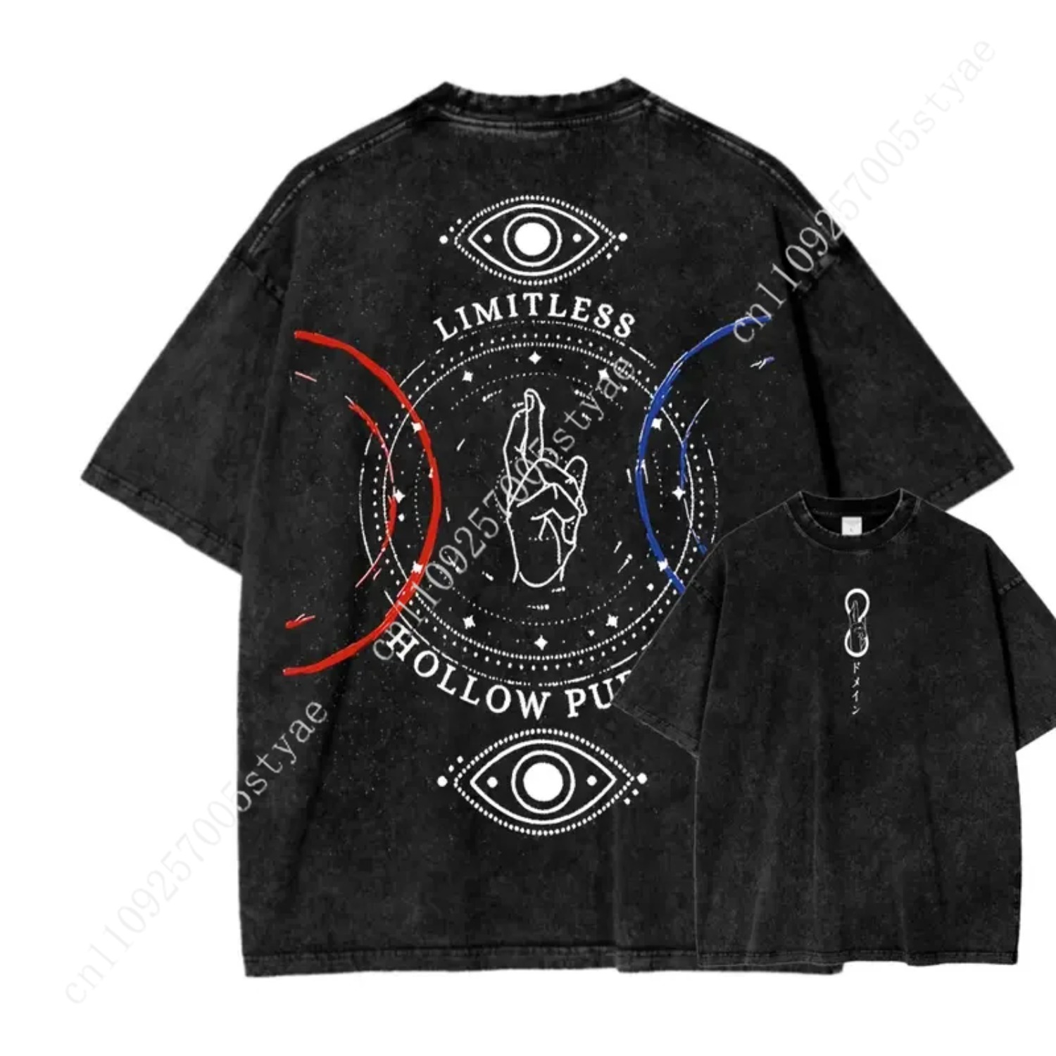 Anime Gojo Satoru Print T-shir - Vintage Summer Clothing Men recensie en prijs