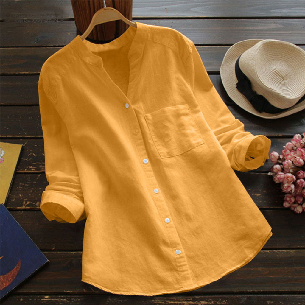 Dames casual retro katoenen en - Yellow Summer Clothing recensie en prijs