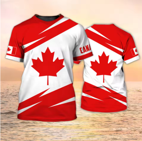 Canada T-shirts Canadese Vlag  - Summer Clothing Women Canada recensie en prijs