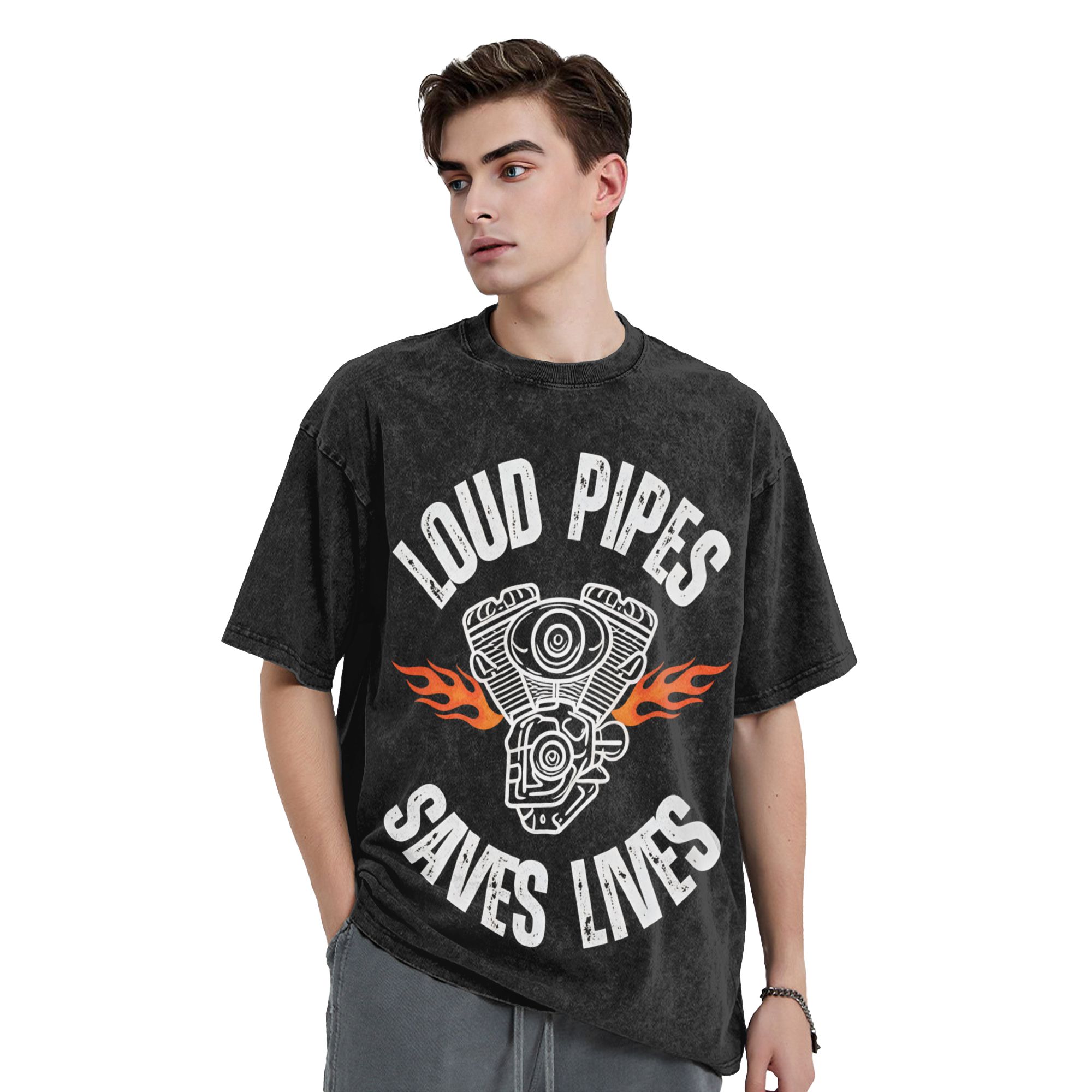 Man T-shirt Luide pijpen redde - Summer Clothing Ideas recensie en prijs