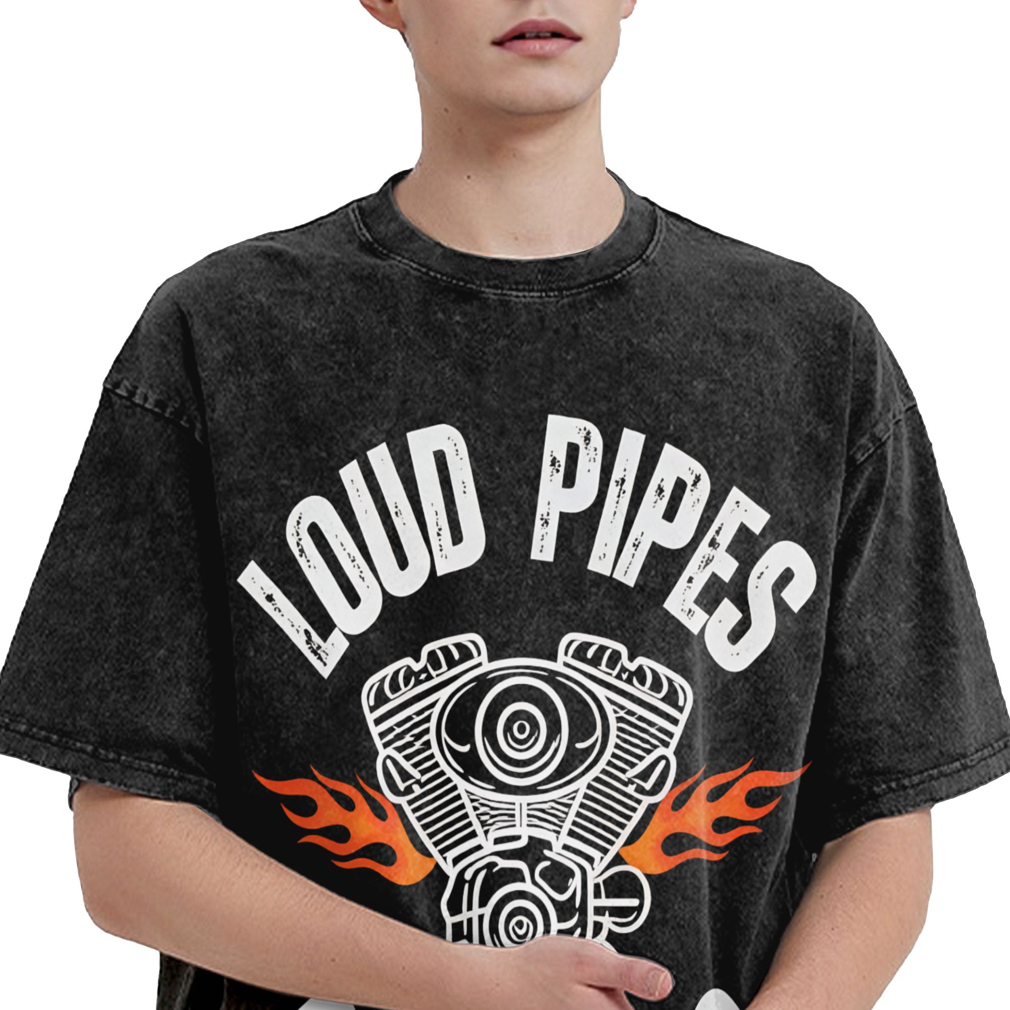 Man T-shirt Luide pijpen redde - Summer Clothing Ideas recensie en prijs