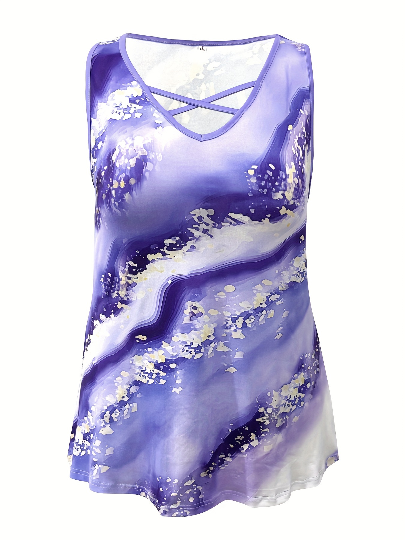 Plus Size Tanktop met marmeren - Summer Clothing Clearance recensie en prijs
