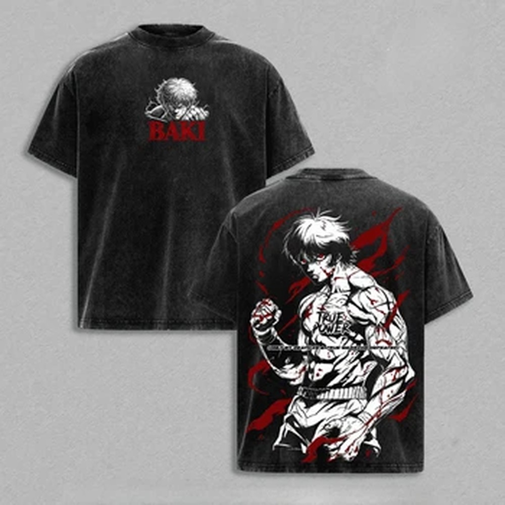Japanse Anime Baki T-shirt Got - Vintage Summer Clothing Men recensie en prijs