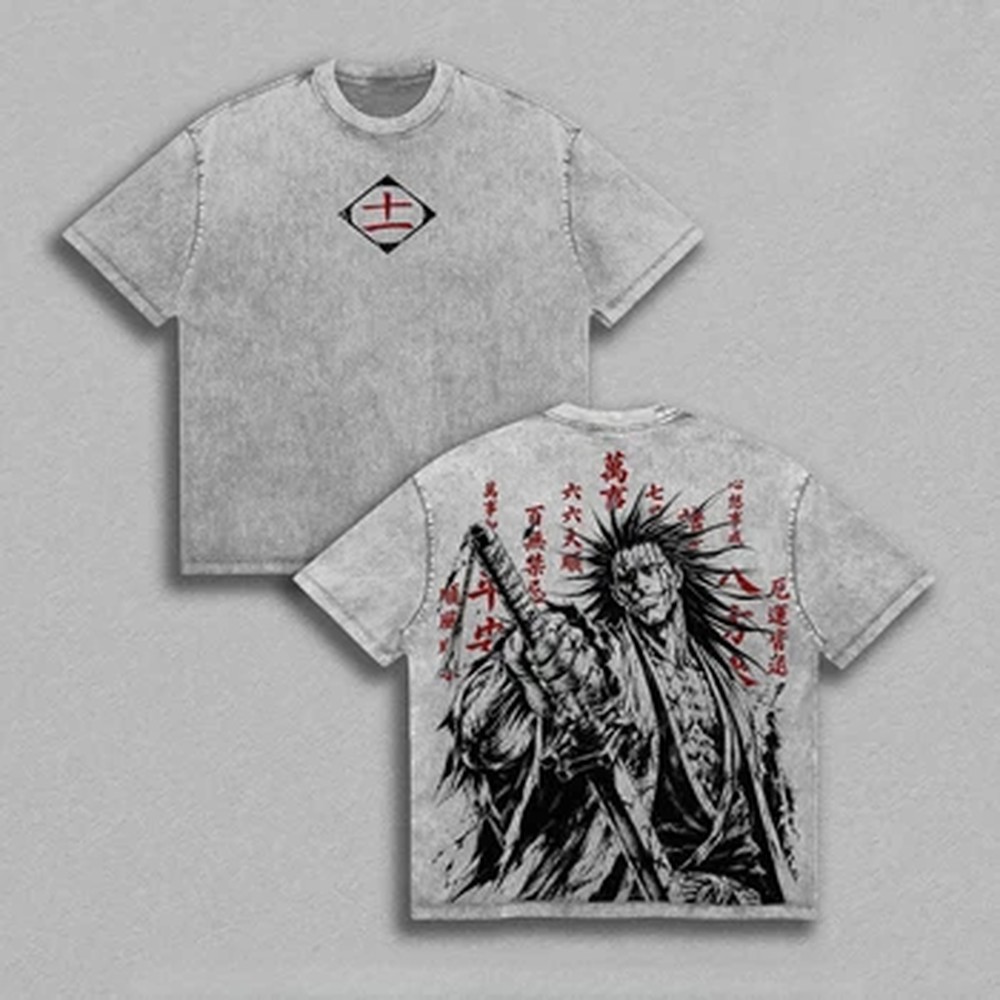 Zaraki Kenpachi BLEACH Anime T - Vintage Summer Clothing Men recensie en prijs